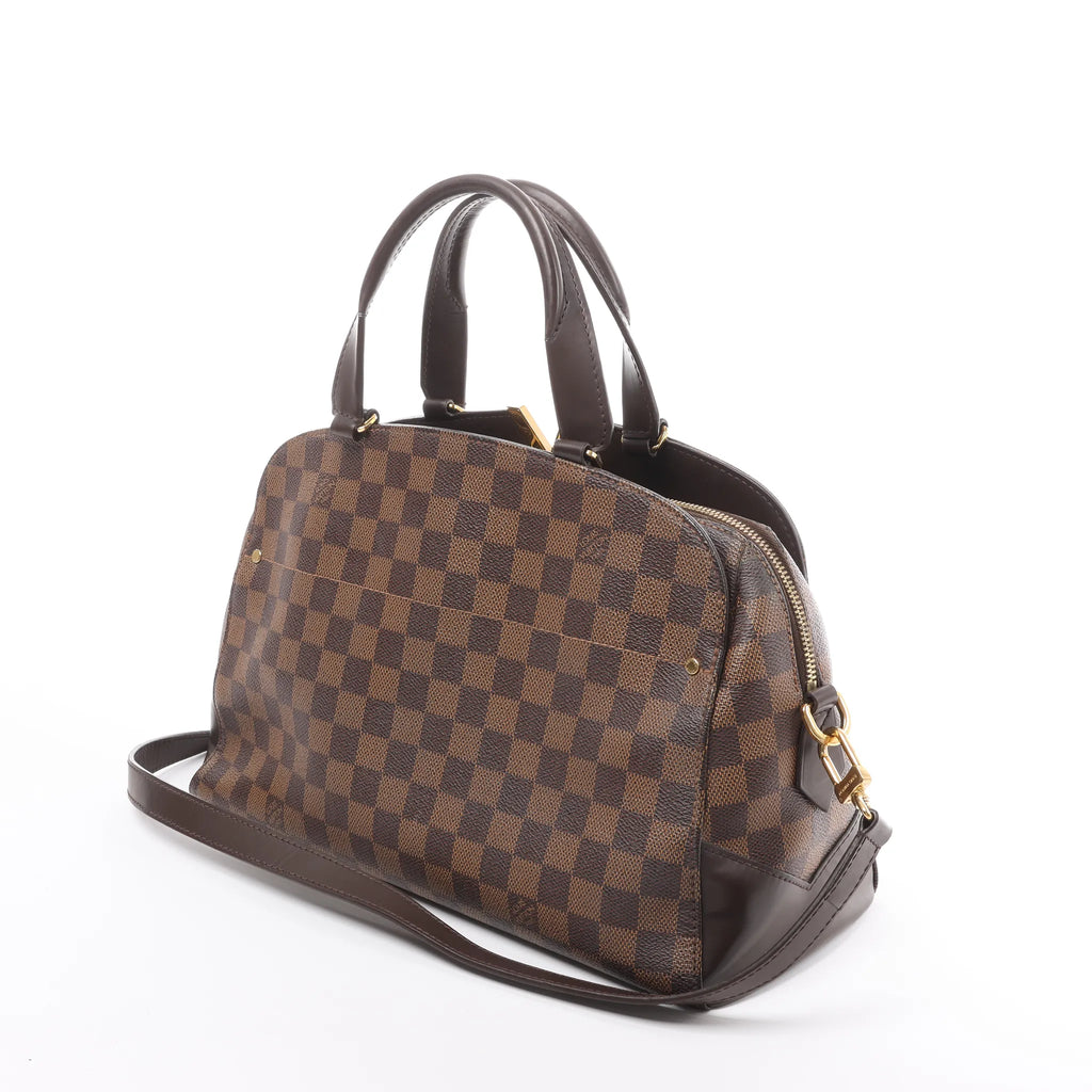 Louis Vuitton Kensington Bowling Damier Ebene 2Way Handbag in Brown N41505