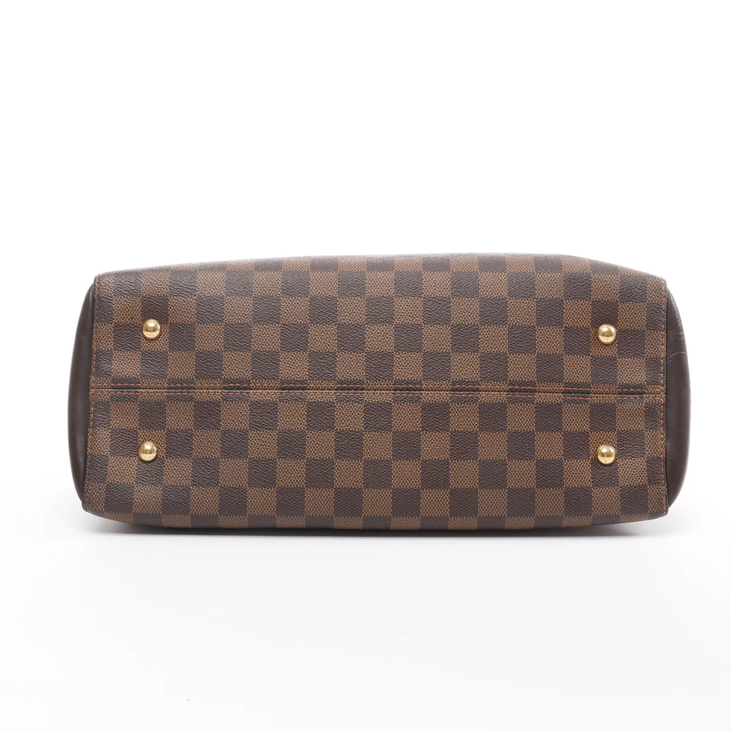 Louis Vuitton Kensington Bowling Damier Ebene 2Way Handbag in Brown N41505