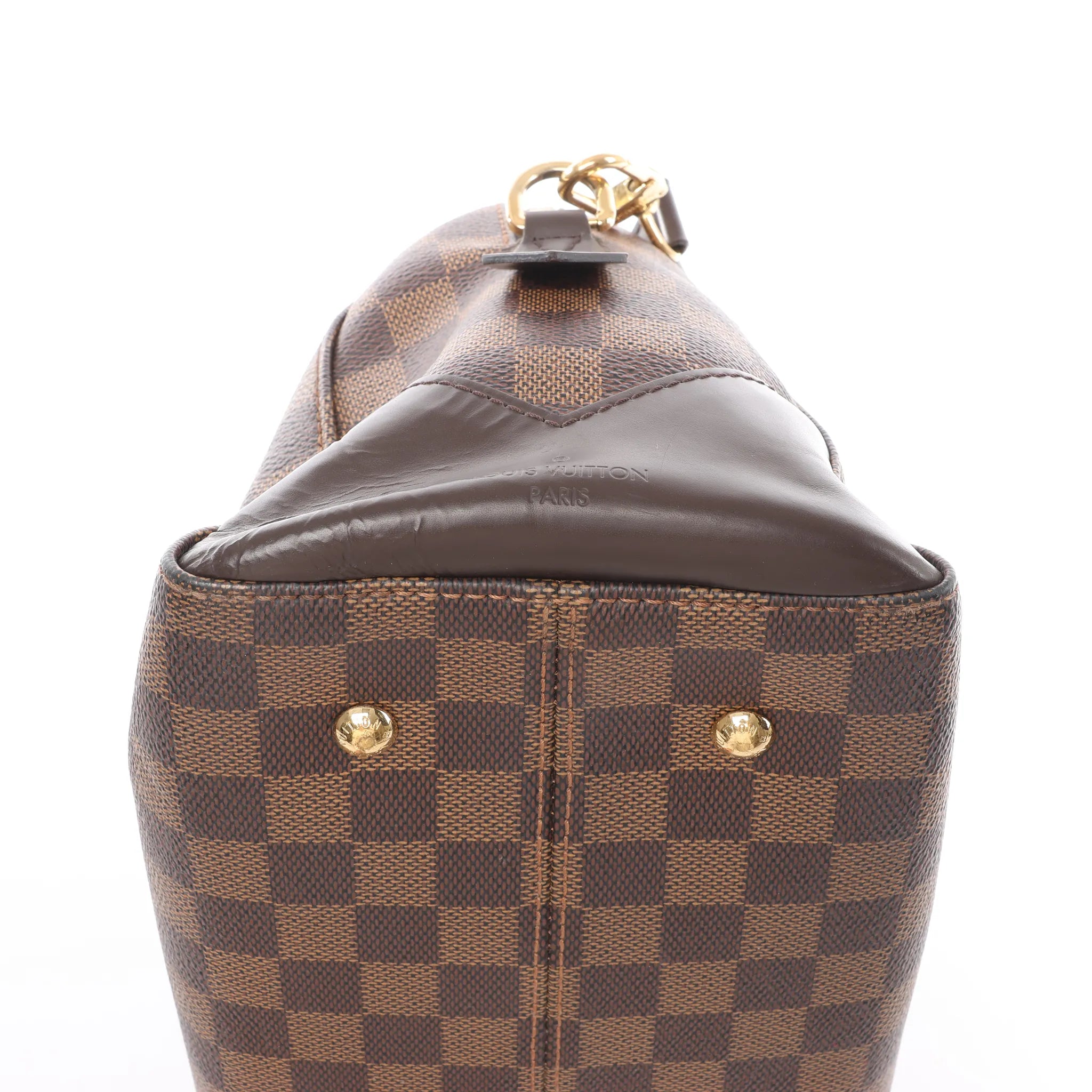 Louis Vuitton Kensington Bowling Damier Ebene 2Way Handbag in Brown N41505