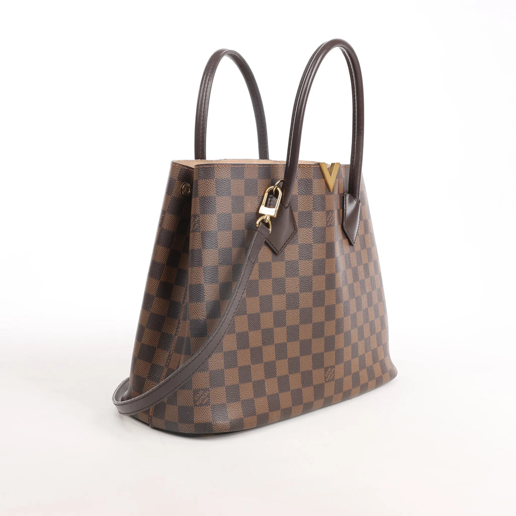 Louis Vuitton Kensington Damier Ebene 2Way Handbag in Brown N41435