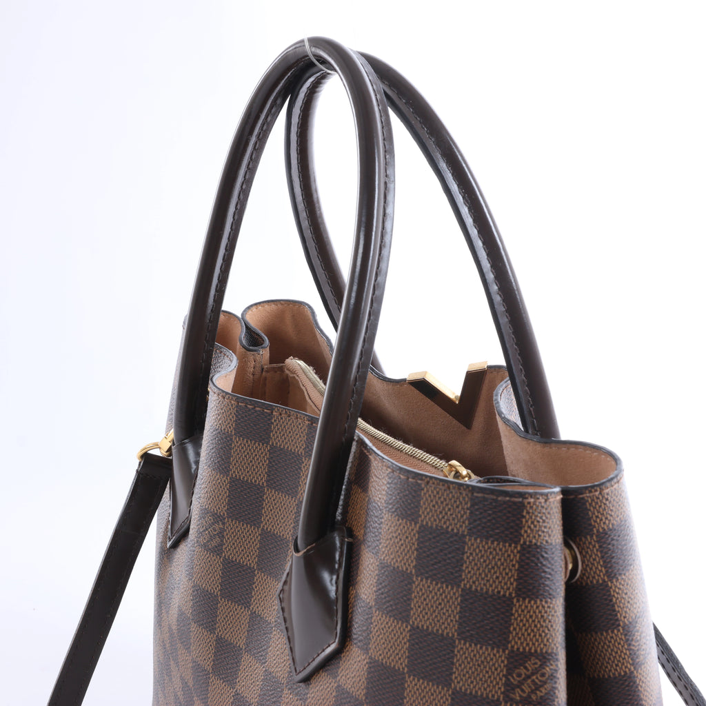 Louis Vuitton Kensington Damier Ebene 2Way Handbag in Brown N41435