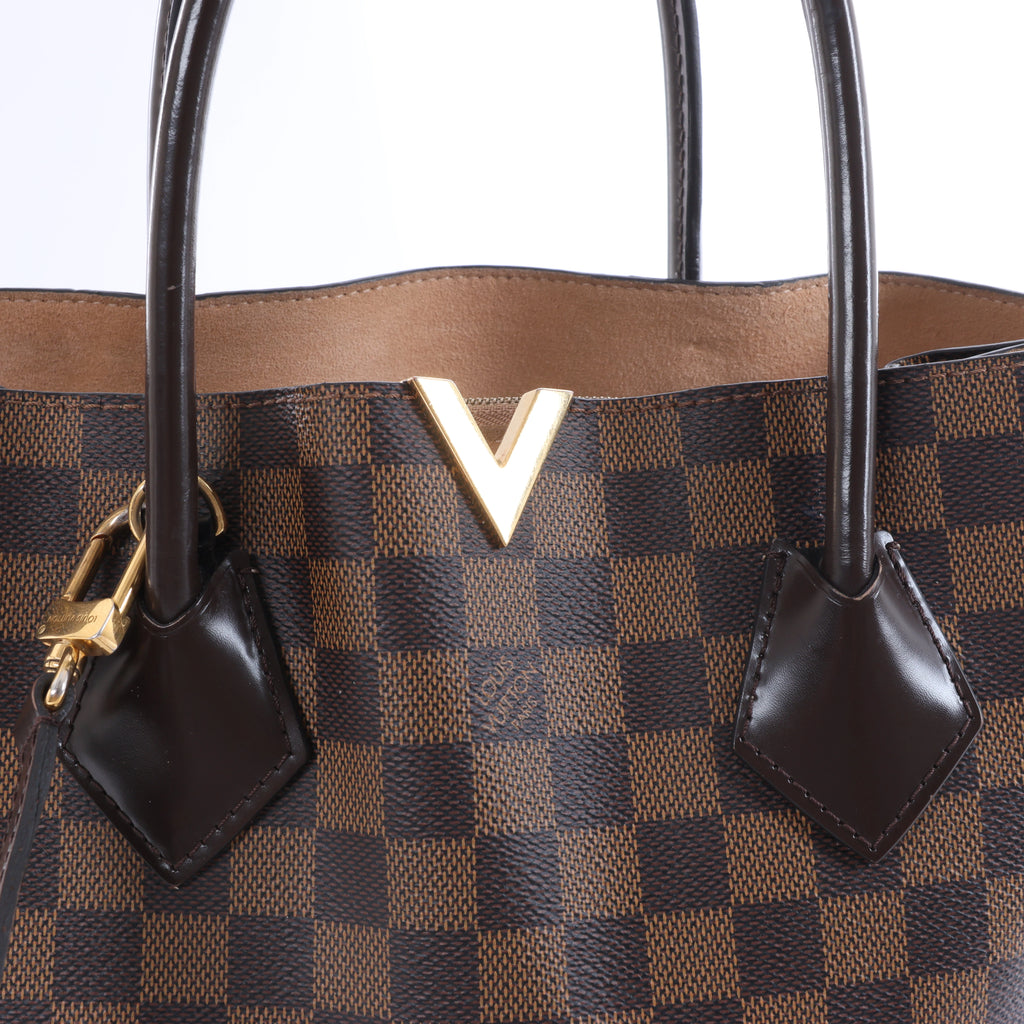 Louis Vuitton Kensington Damier Ebene 2Way Handbag in Brown N41435