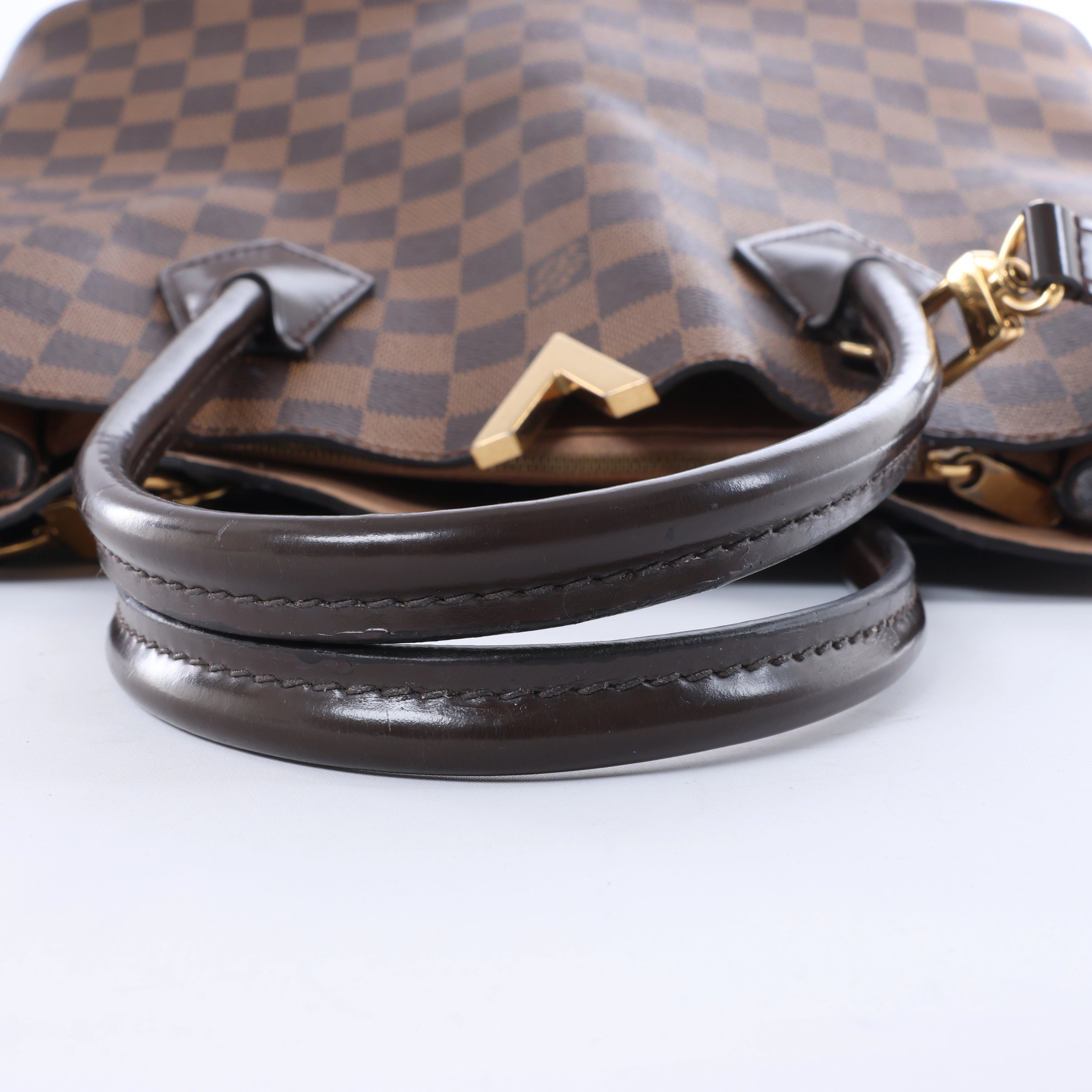 Louis Vuitton Kensington Damier Ebene 2Way Handbag in Brown N41435
