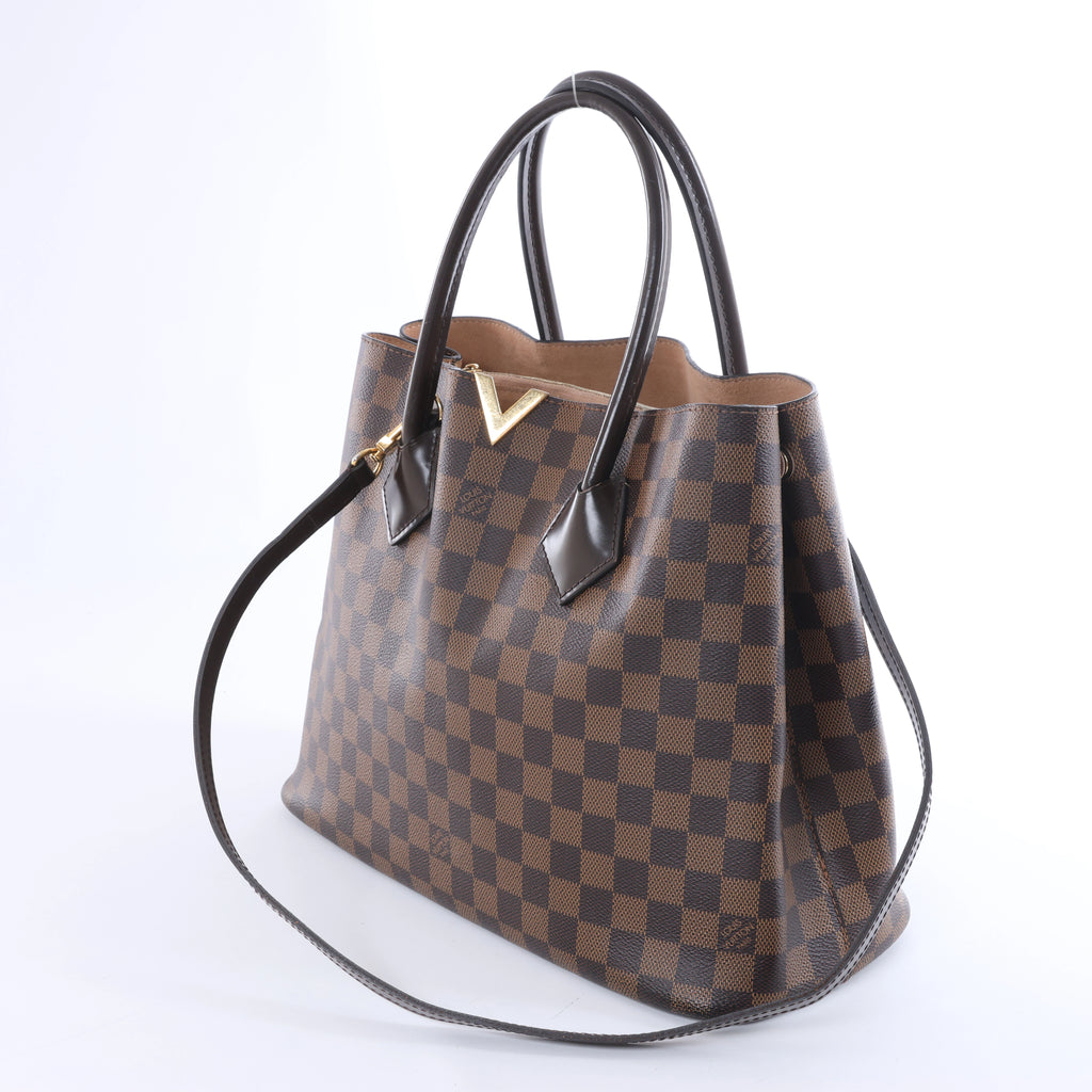 Louis Vuitton Kensington Damier Ebene 2Way Handbag in Brown N41435