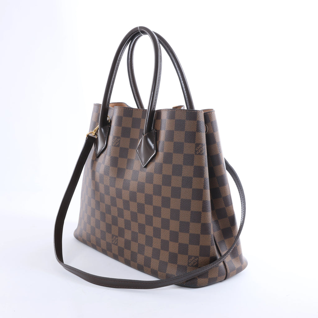 Louis Vuitton Kensington Damier Ebene 2Way Handbag in Brown N41435