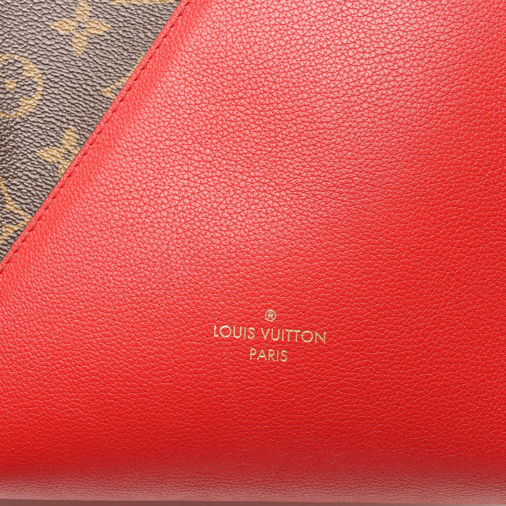 Louis Vuitton Kimono MM Monogram x Leather Shoulder Bag in Red x Brown M40459
