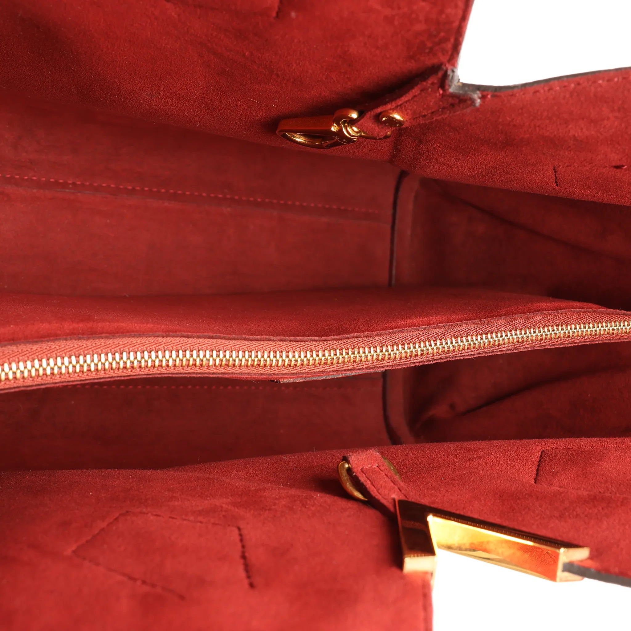 Louis Vuitton Kimono MM Monogram x Leather Shoulder Bag in Red x Brown M40459