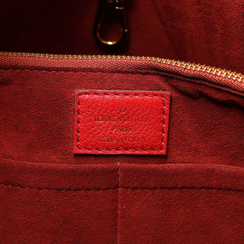 Louis Vuitton Kimono MM Monogram x Leather Shoulder Bag in Red x Brown M40459