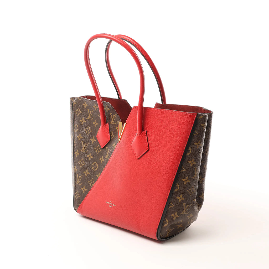 Louis Vuitton Kimono MM Monogram x Leather Shoulder Bag in Red x Brown M40459