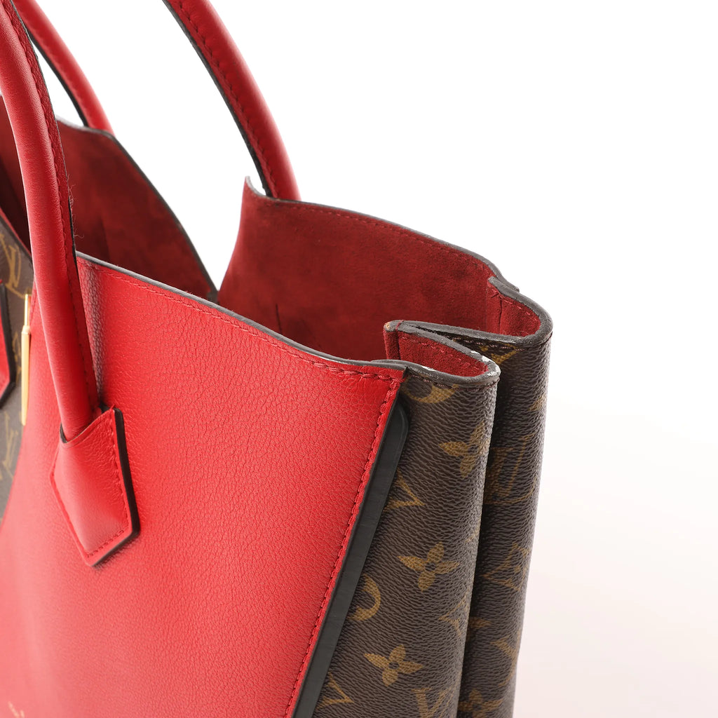 Louis Vuitton Kimono MM Monogram x Leather Shoulder Bag in Red x Brown M40459