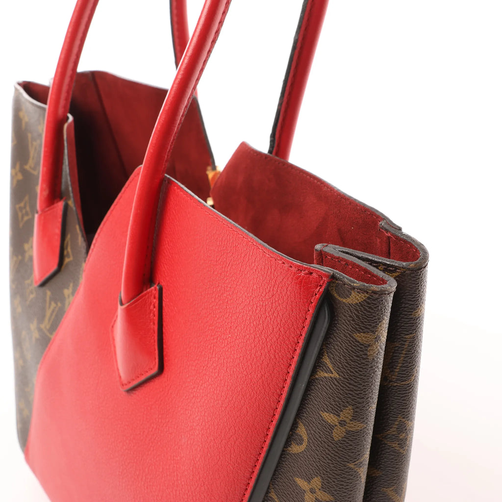 Louis Vuitton Kimono MM Monogram x Leather Shoulder Bag in Red x Brown M40459