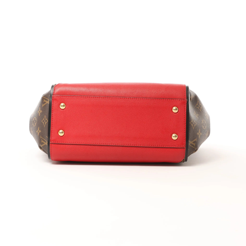 Louis Vuitton Kimono MM Monogram x Leather Shoulder Bag in Red x Brown M40459