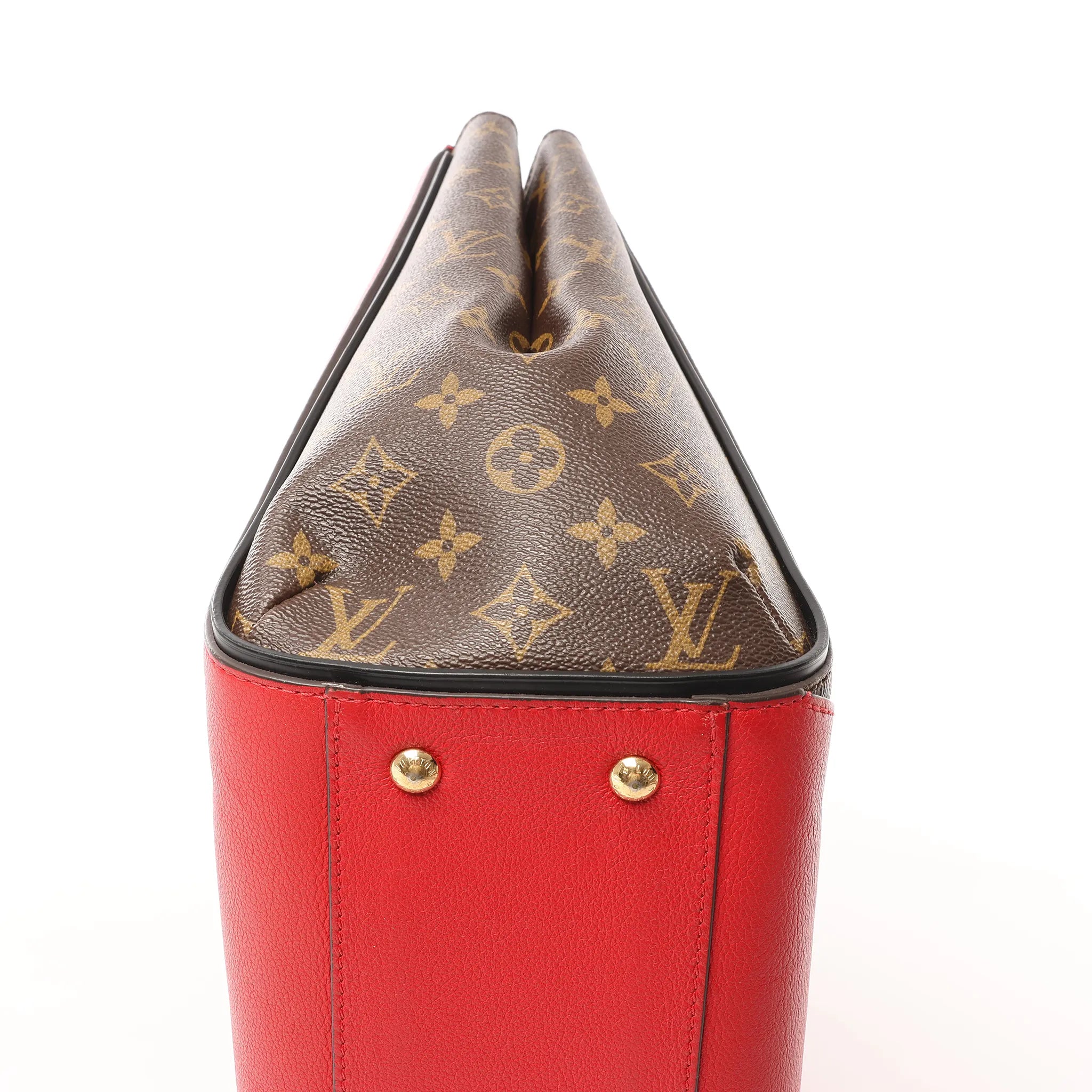 Louis Vuitton Kimono MM Monogram x Leather Shoulder Bag in Red x Brown M40459