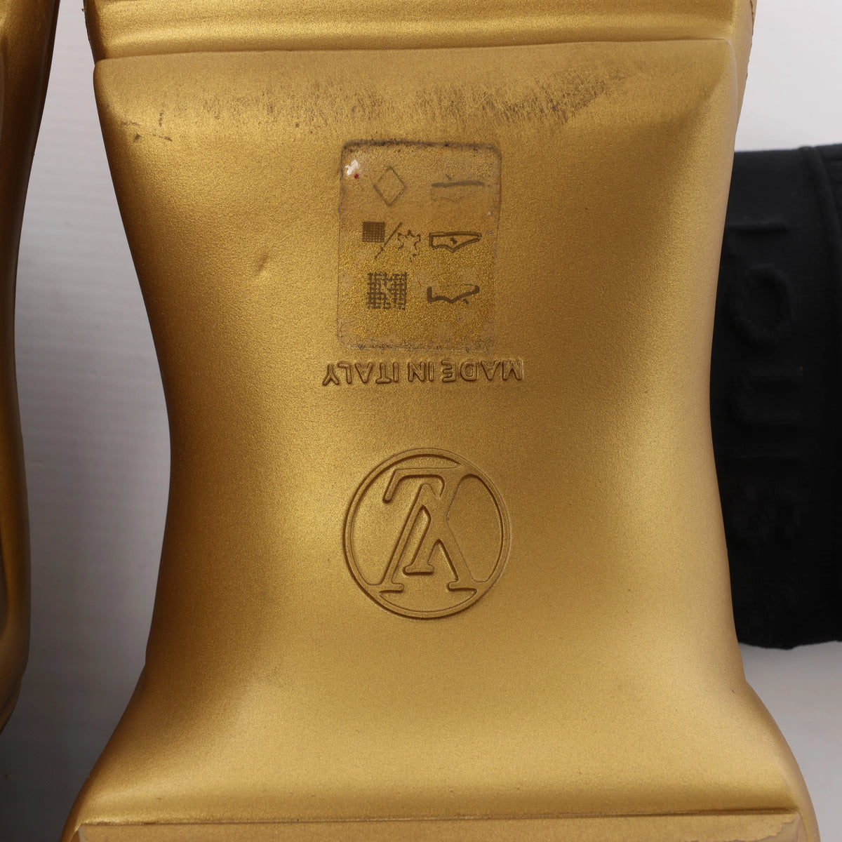 Louis Vuitton Archlight Sock High Top Sneaker Black × Gold CL1128, Size EU 41