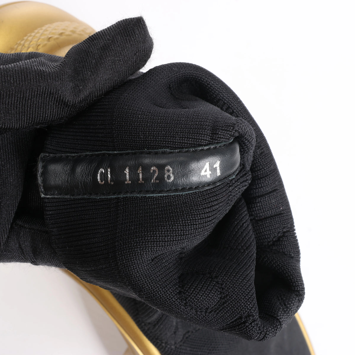 Louis Vuitton Archlight Sock High Top Sneaker Black × Gold CL1128, Size EU 41