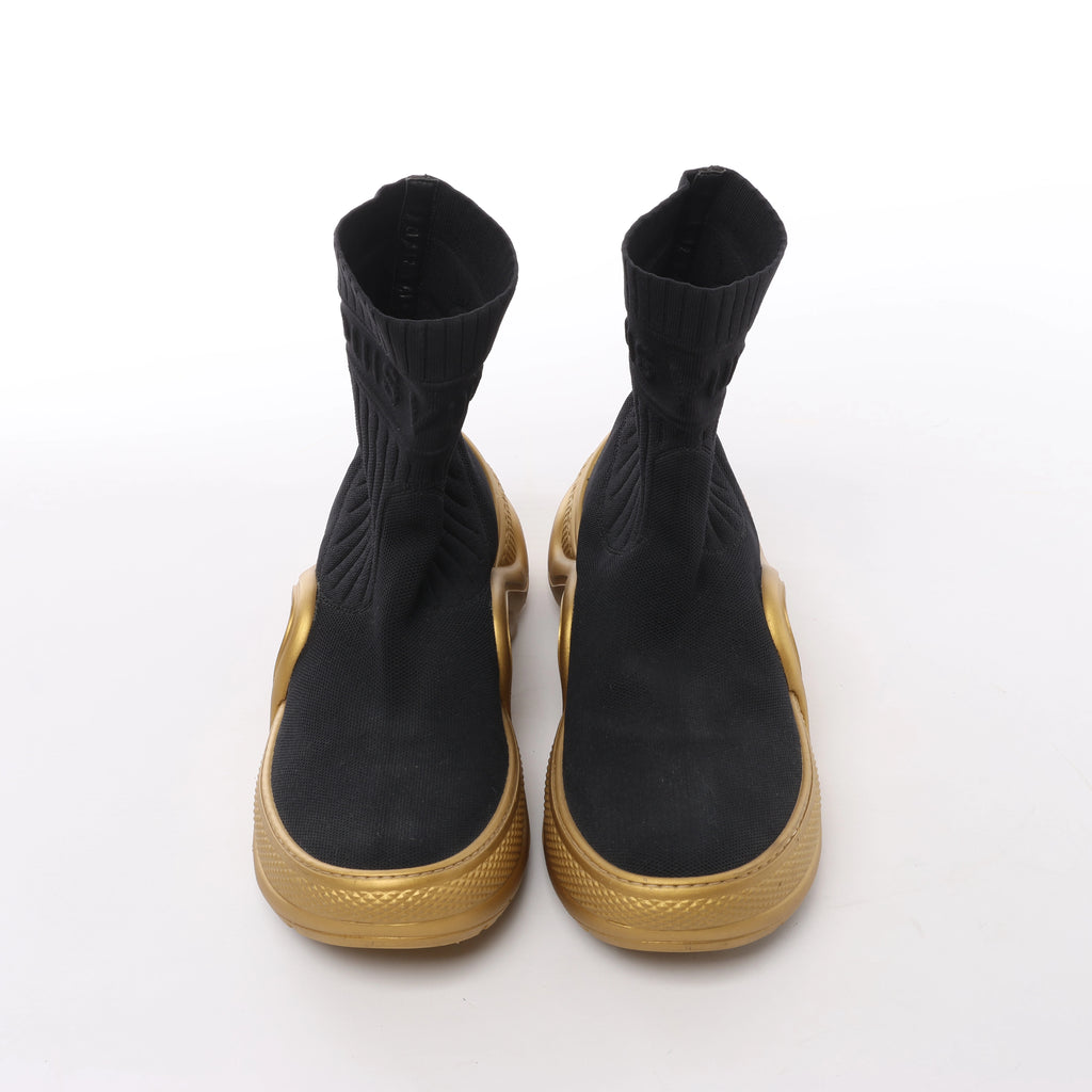Louis Vuitton Archlight Sock High Top Sneaker Black × Gold CL1128, Size EU 41
