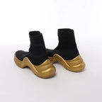 Louis Vuitton Archlight Sock High Top Sneaker Black × Gold CL1128, Size EU 41
