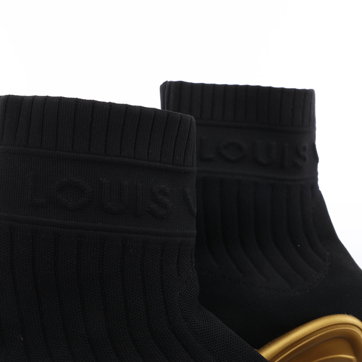 Louis Vuitton Archlight Sock High Top Sneaker Black × Gold CL1128, Size EU 41