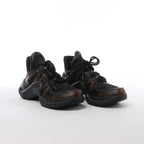 Louis Vuitton LV Archlight Monogram x Fabric Sneakers in Black × Brown GO0148, Size EU 40