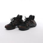Louis Vuitton LV Archlight Monogram x Fabric Sneakers in Black × Brown GO0148, Size EU 40