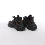 Louis Vuitton LV Archlight Monogram x Fabric Sneakers in Black × Brown GO0148, Size EU 40