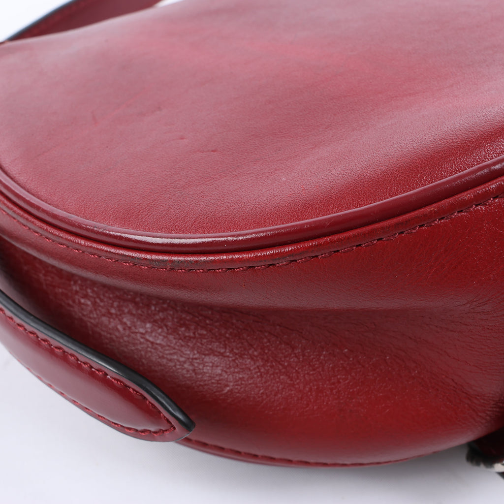 Louis Vuitton LV logo x Leather Tanblan Crossbody Bag in Red M55506