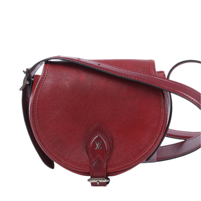 Louis Vuitton LV logo x Leather Tanblan Crossbody Bag in Red M55506