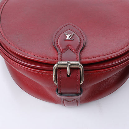 Louis Vuitton LV logo x Leather Tanblan Crossbody Bag in Red M55506