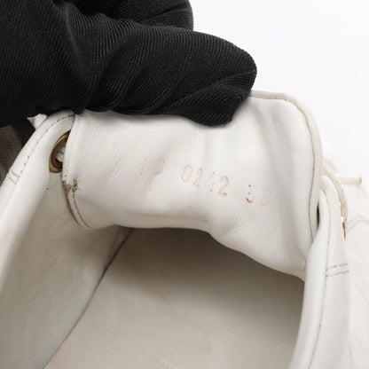 Louis Vuitton Leather Monogram Time Out Sneakers in White, Size 38 EU