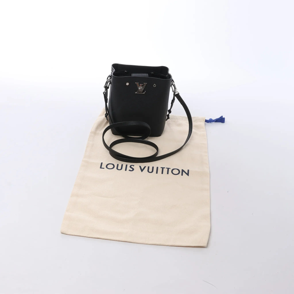 Louis Vuitton LockMe Shoulder Bag in Black