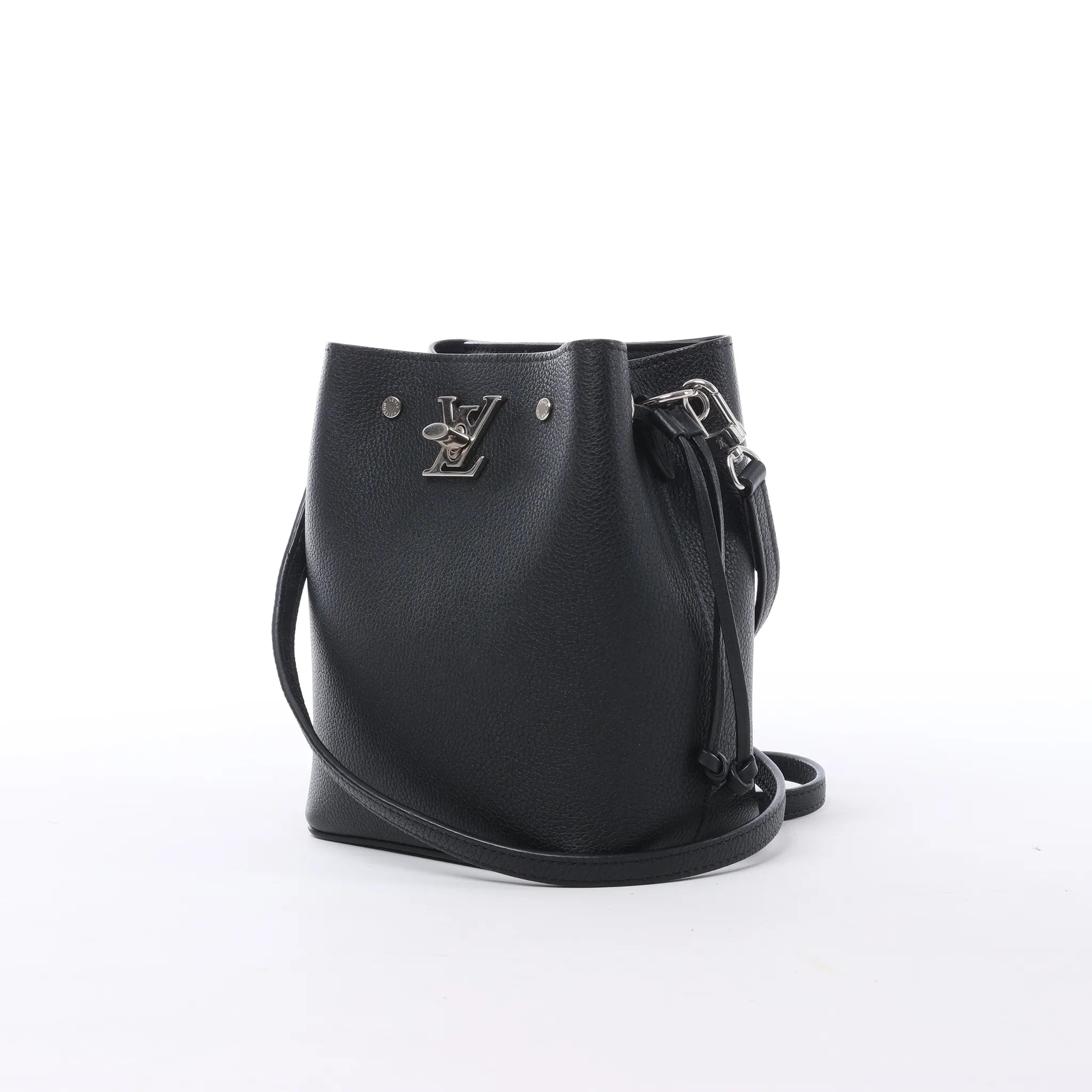 Louis Vuitton LockMe Shoulder Bag in Black