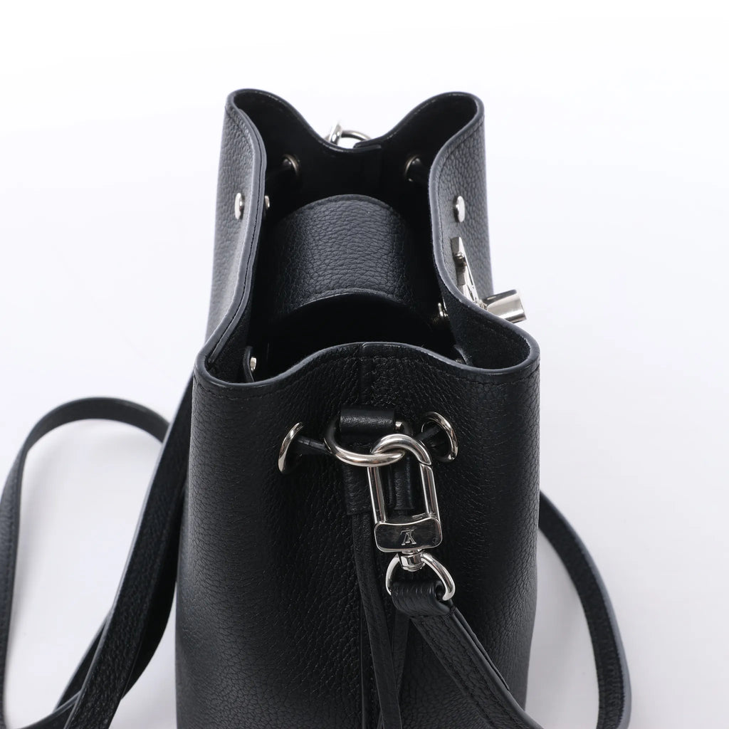 Louis Vuitton LockMe Shoulder Bag in Black