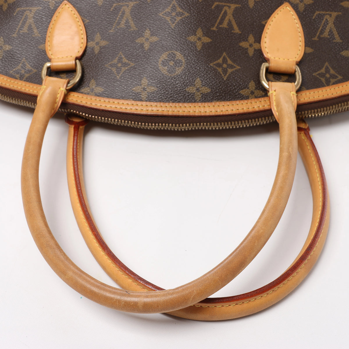 Bolso de hombro Louis Vuitton Lockit Verticals MM Monogram Désil en azul marino M93842