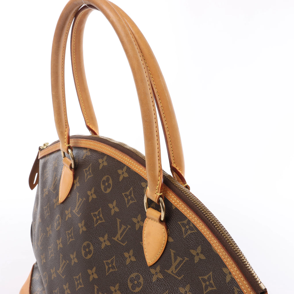 Bolso de hombro Louis Vuitton Lockit Verticals MM Monogram Désil en azul marino M93842