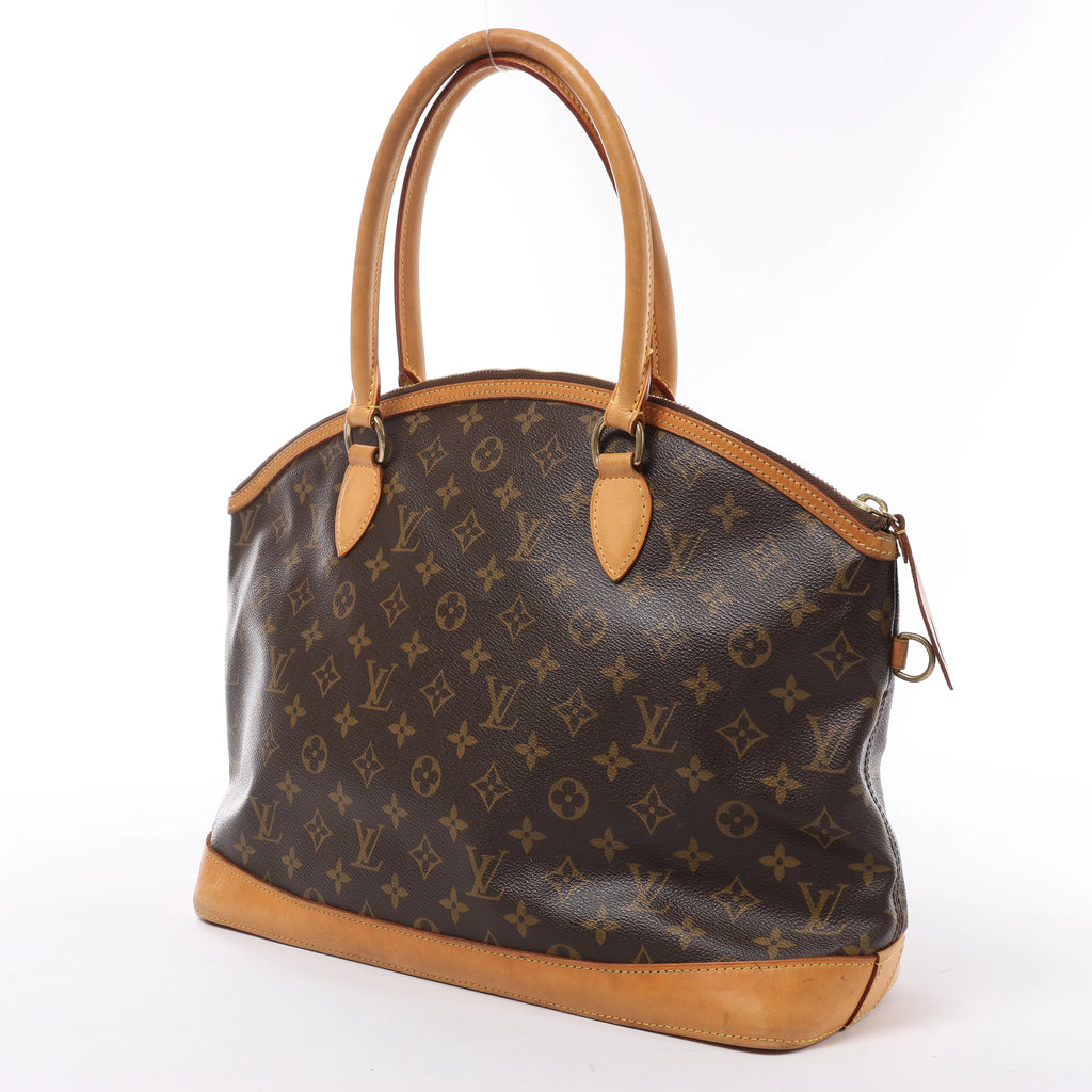 Bolso de hombro Louis Vuitton Lockit Verticals MM Monogram Désil en azul marino M93842
