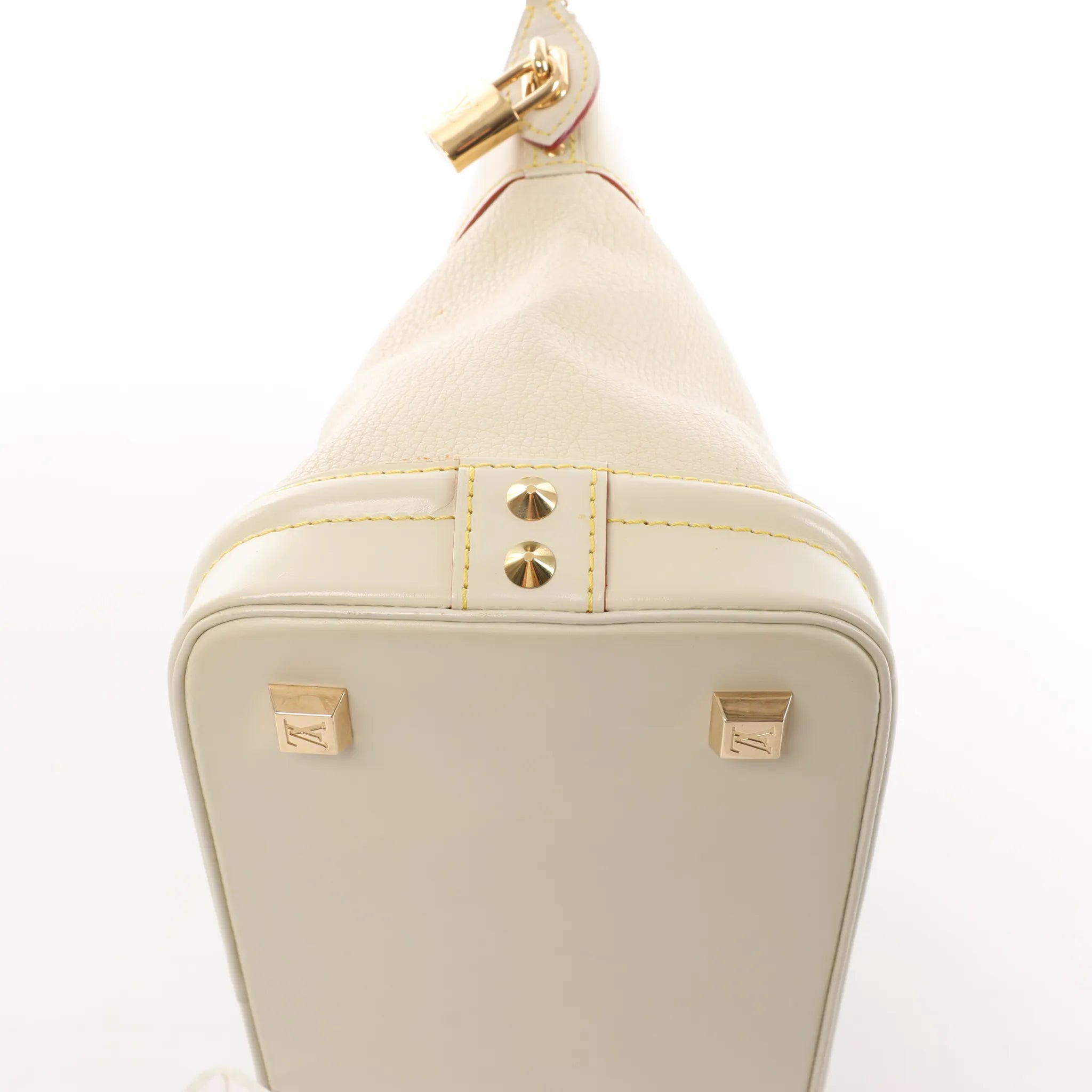 Louis Vuitton Lockit PM Suhali Handbag in White M91887