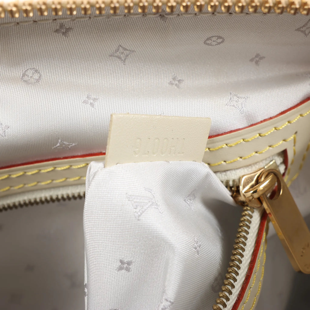 Louis Vuitton Lockit PM Suhali Handbag in White M91887