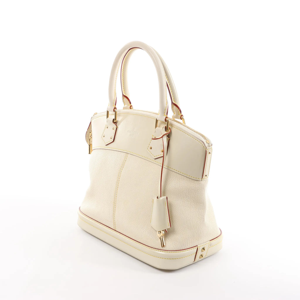 Louis Vuitton Lockit PM Suhali Handbag in White M91887