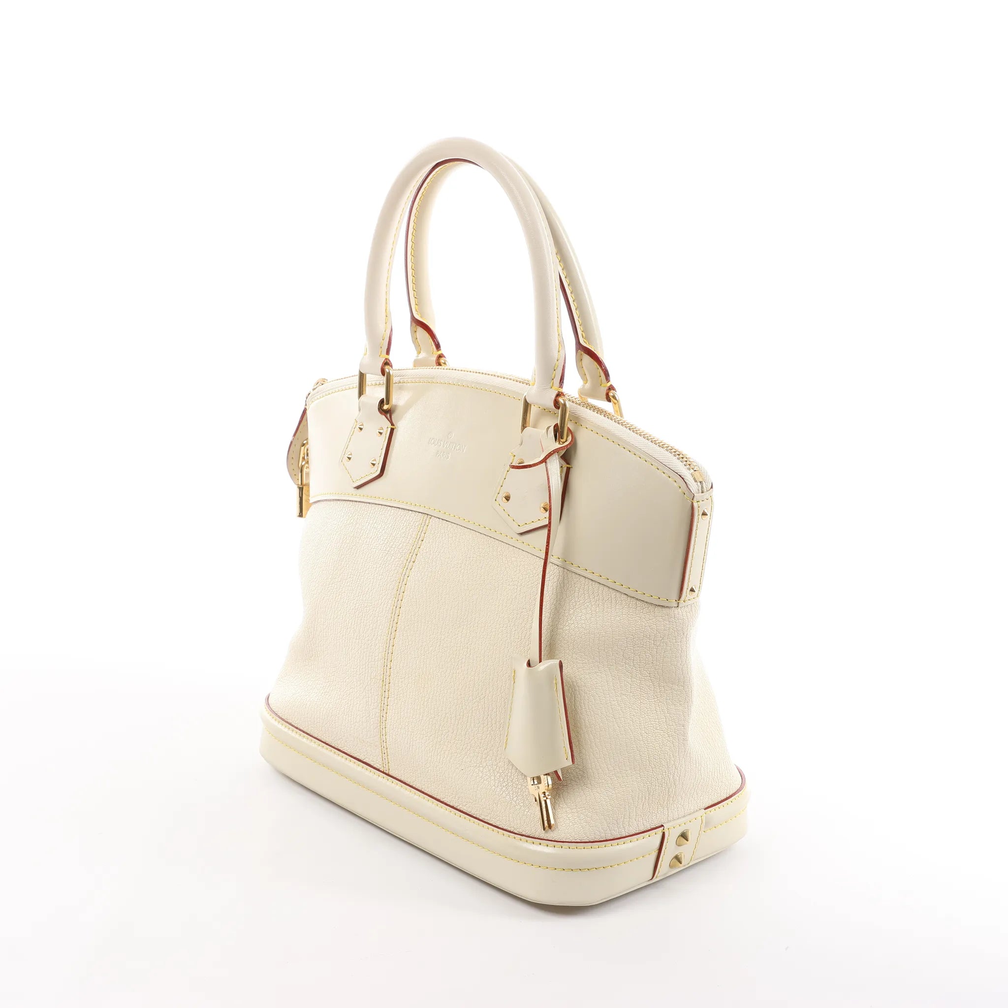 Louis Vuitton Lockit PM Suhali Handbag in White M91887