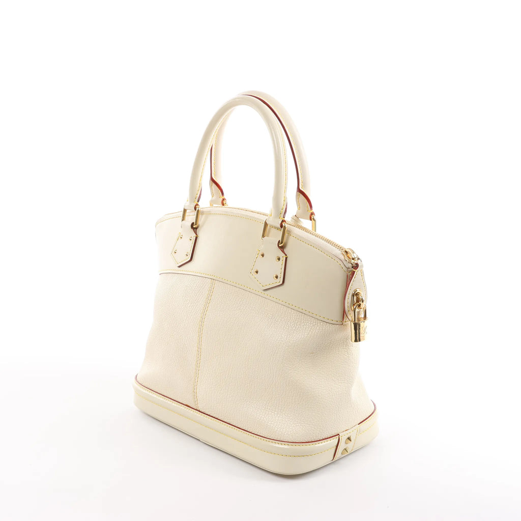 Louis Vuitton Lockit PM Suhali Handbag in White M91887