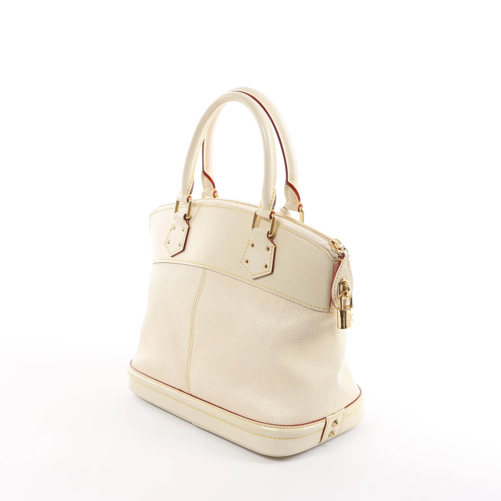 Louis Vuitton Lockit PM Suhali Handbag in White M91887