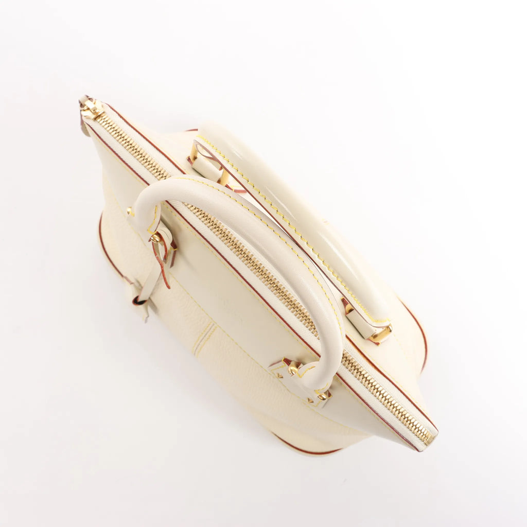 Louis Vuitton Lockit PM Suhali Handbag in White M91887