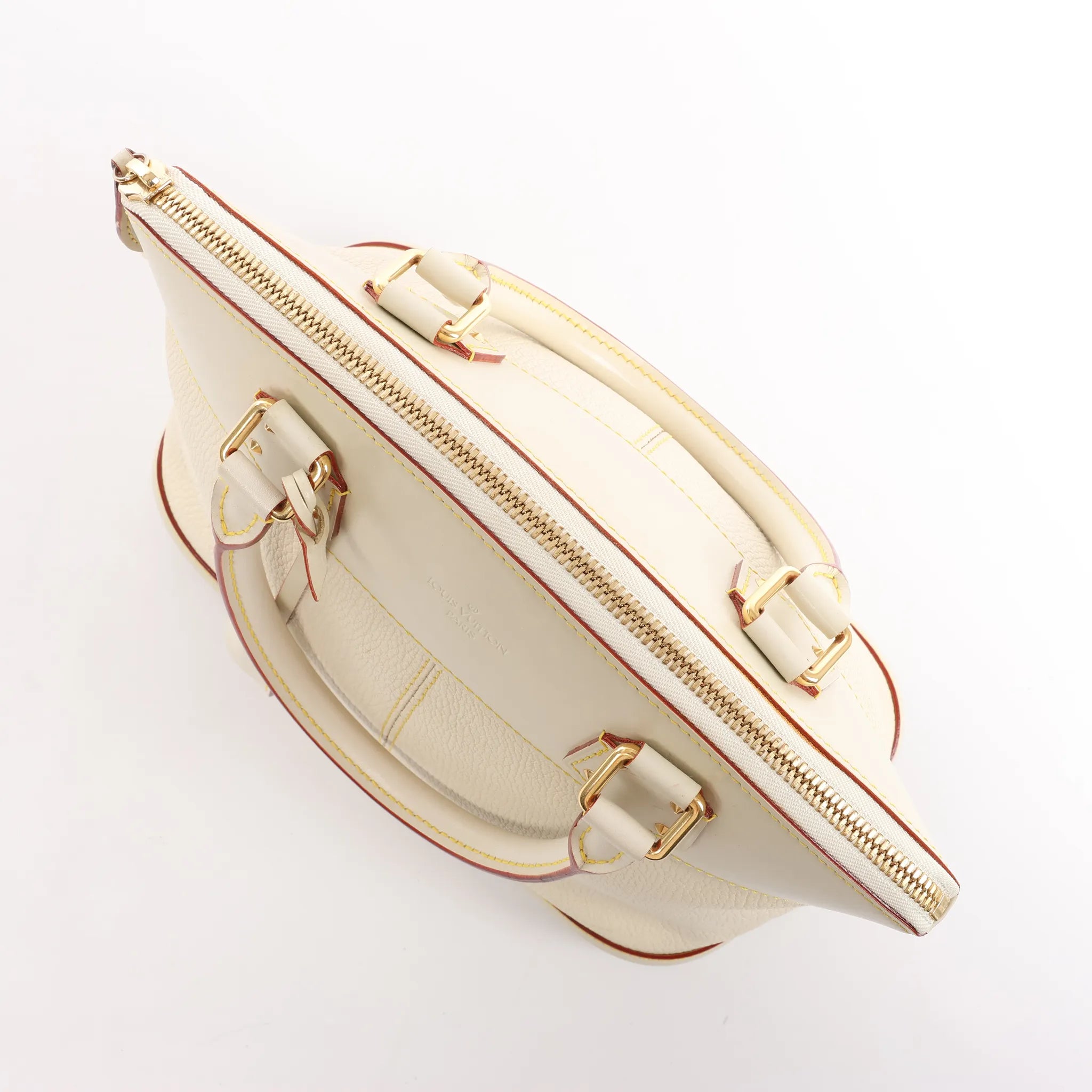 Louis Vuitton Lockit PM Suhali Handbag in White M91887