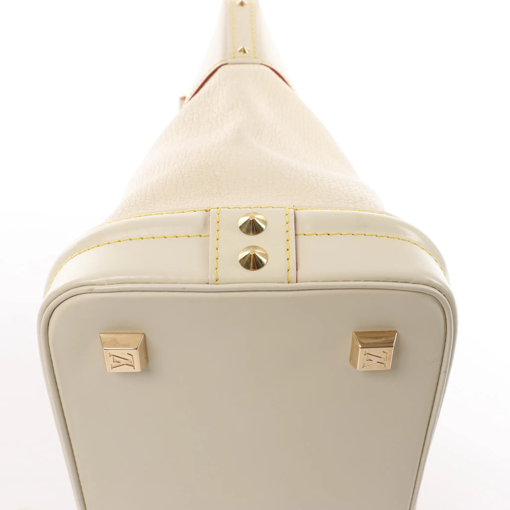 Louis Vuitton Lockit PM Suhali Handbag in White M91887