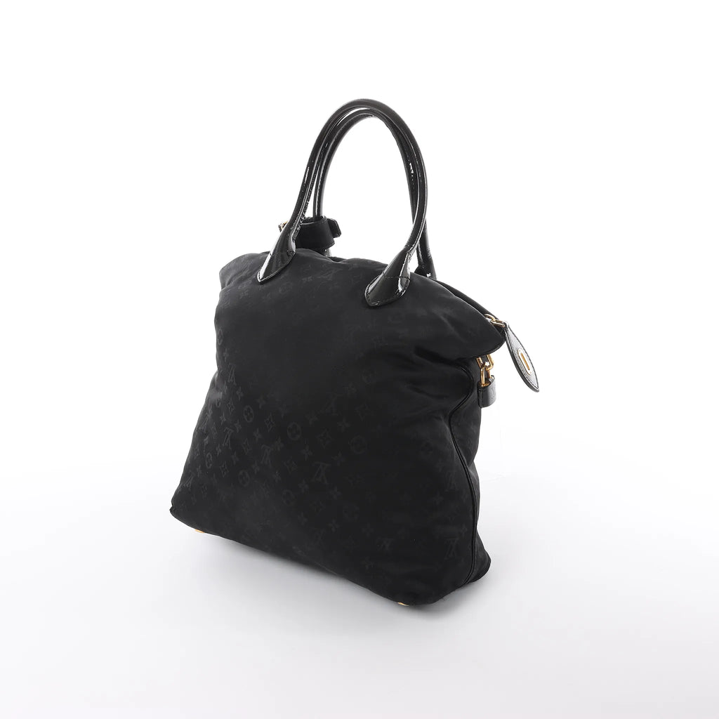 Louis Vuitton Lockit Verticals MM Monogram Désil Shoulder Bag in Navy Blue M93842
