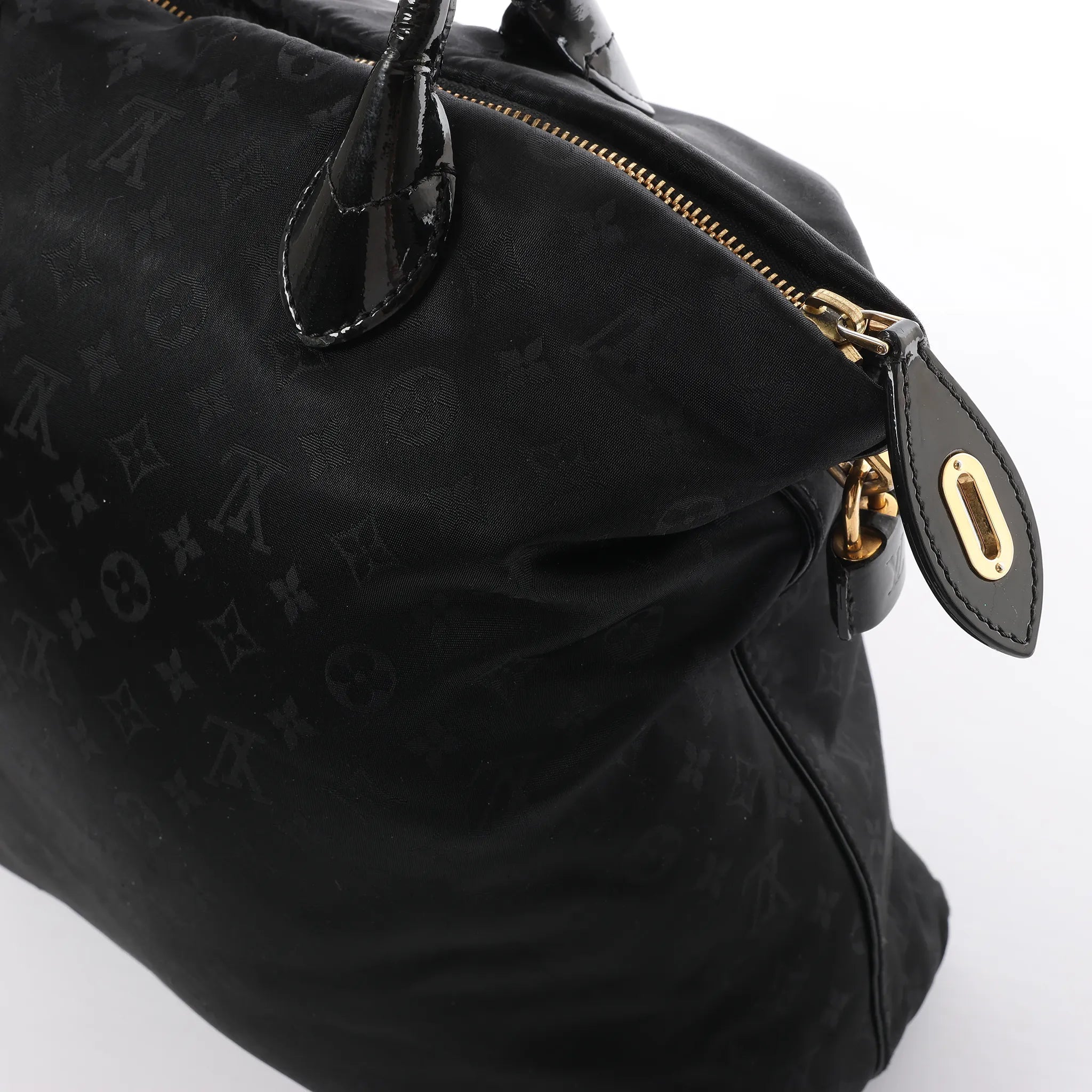 Louis Vuitton Lockit Verticals MM Monogram Désil Shoulder Bag in Navy Blue M93842