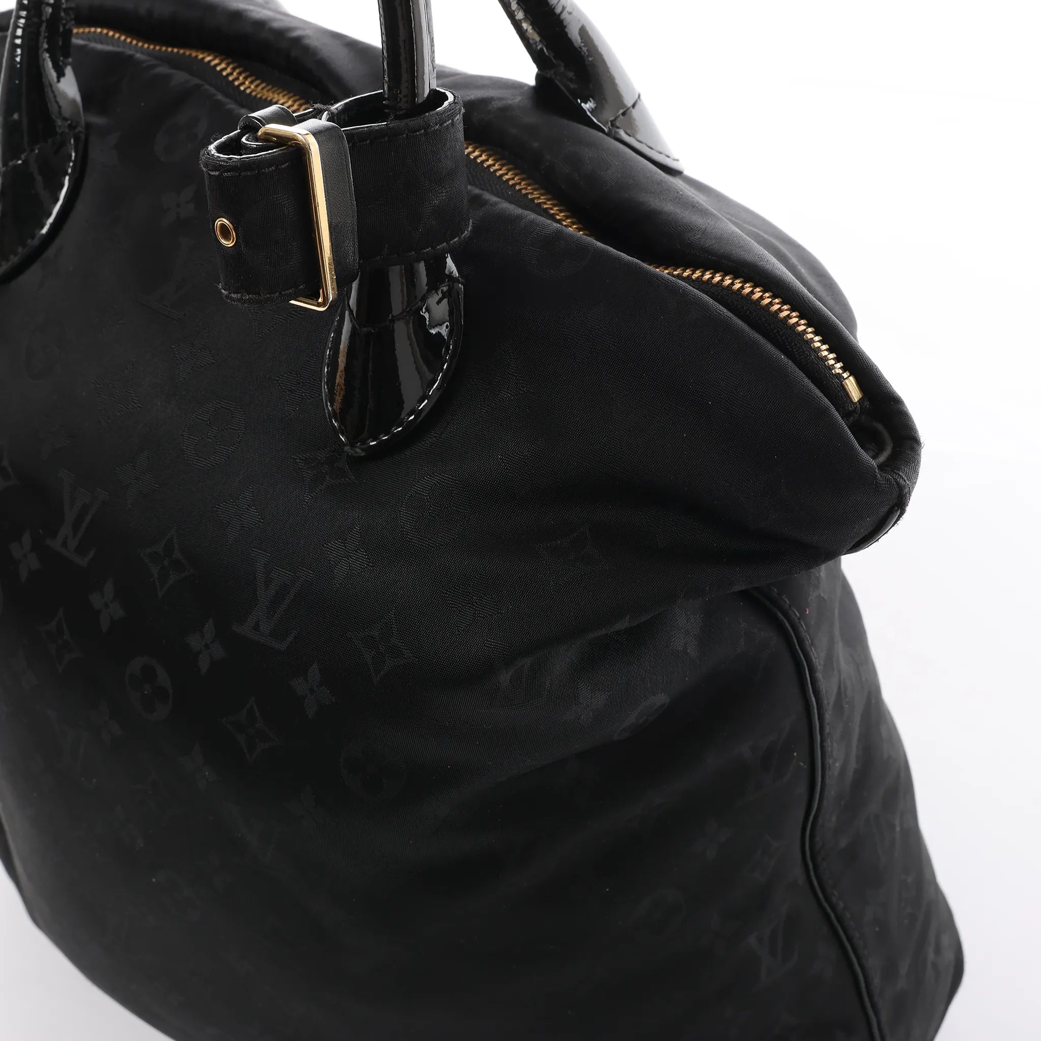 Louis Vuitton Lockit Verticals MM Monogram Désil Shoulder Bag in Navy Blue M93842