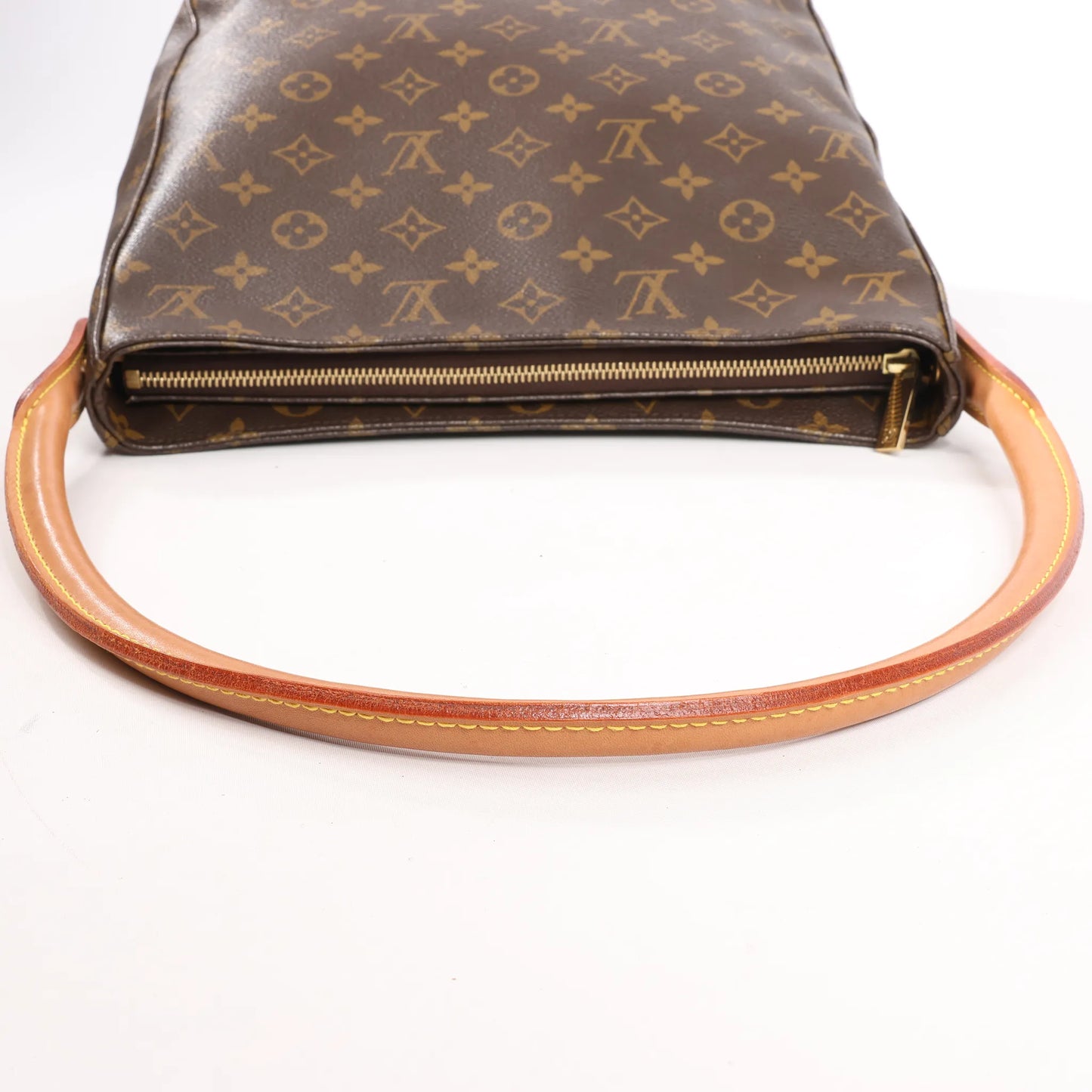 Sac bandoulière Louis Vuitton Looping GM en toile Monogram marron M51145