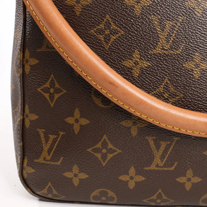 Sac bandoulière Louis Vuitton Looping GM en toile Monogram marron M51145