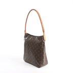 Louis Vuitton Looping GM Monogram Canvas Shoulder Bag in Brown M51145
